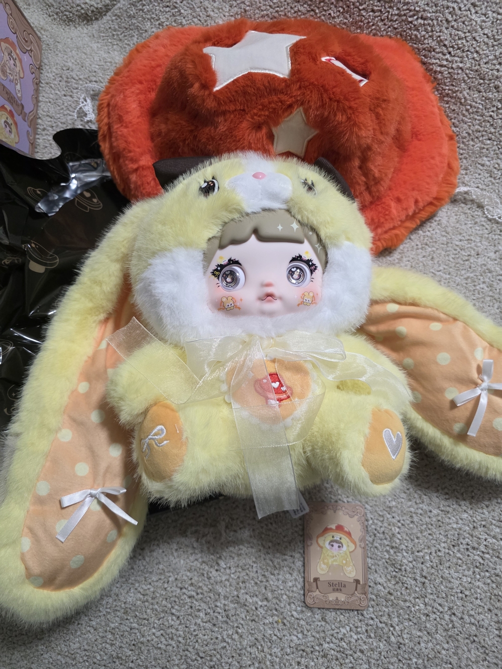 400% Stella Yellow Plush Nommi Mushroom Bunny Doll